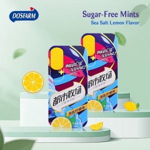 Fast delivery Mint Candy Brands In China -
 DOSFARM Private Label Sea ​​Salt Lemon Flavor Natural Sugar-free Mint Candy 22g For Distributor – DOSFARM