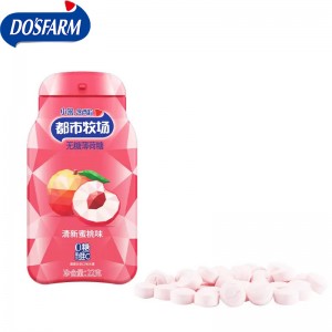 Factory best selling Sugar Free Mango Mints Nutrition -
 OEM Breath Mints Fresh Peach Flavor Sugar-free Mints For Wholesalers – DOSFARM