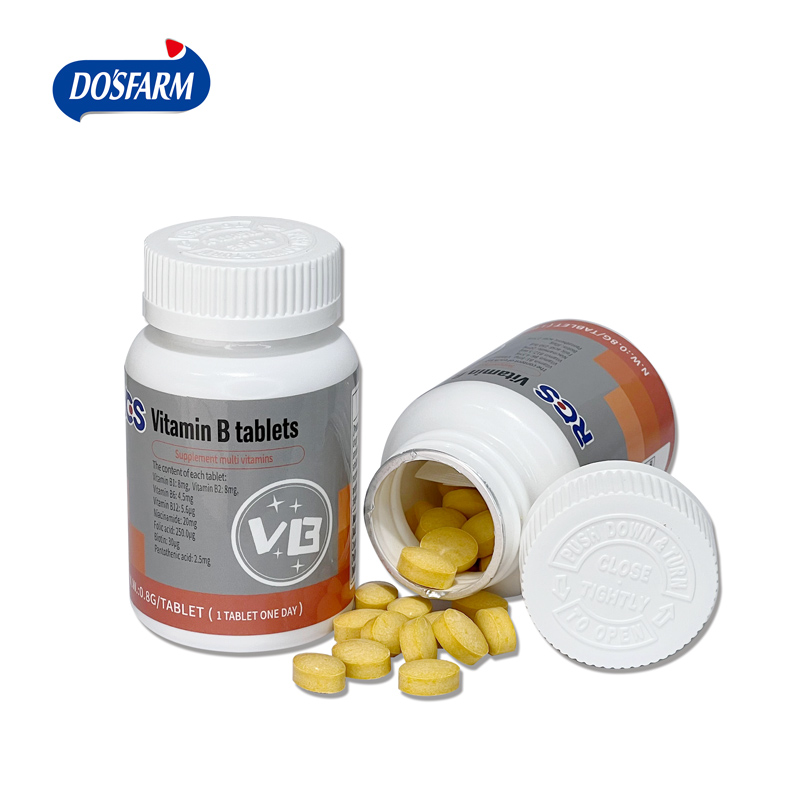 Vitamin B tablets Medical Supplements Supplier Nutrition Tablets OEM